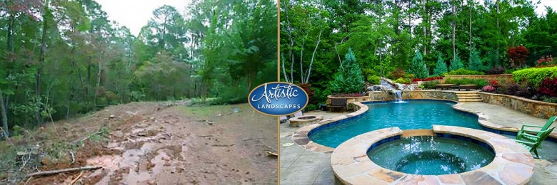 Before and after backyard makeover
